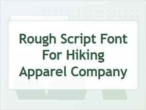 Summit Script: a Font for Rugged Adventures